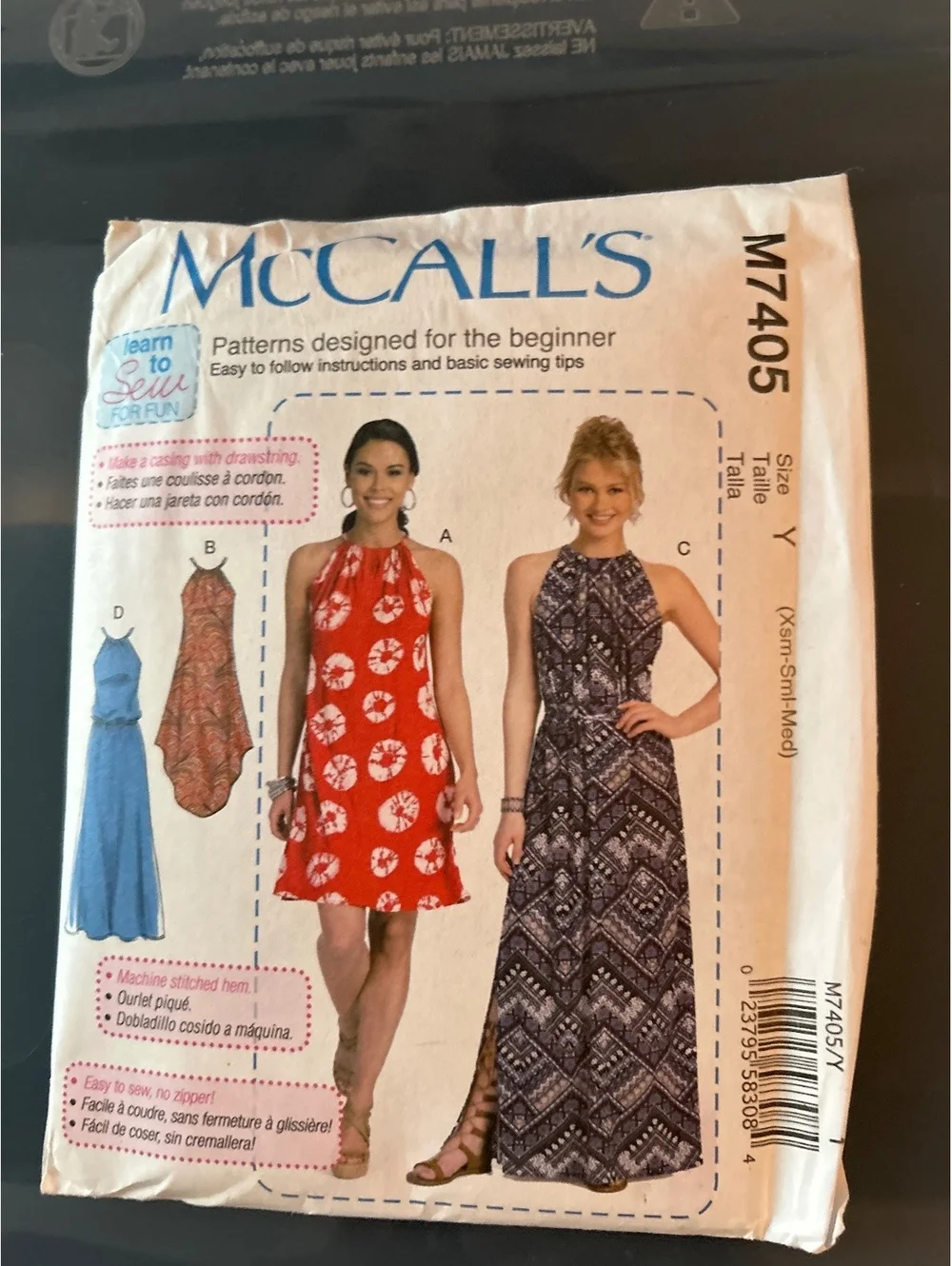 McCall's M7405 Pattern for Women's Sleeveless Dress and Jumpsuit